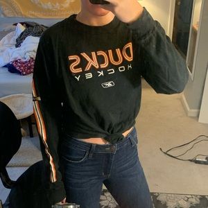 Reebok Ducks Hockey long sleeve tee 🍁🧡🏒